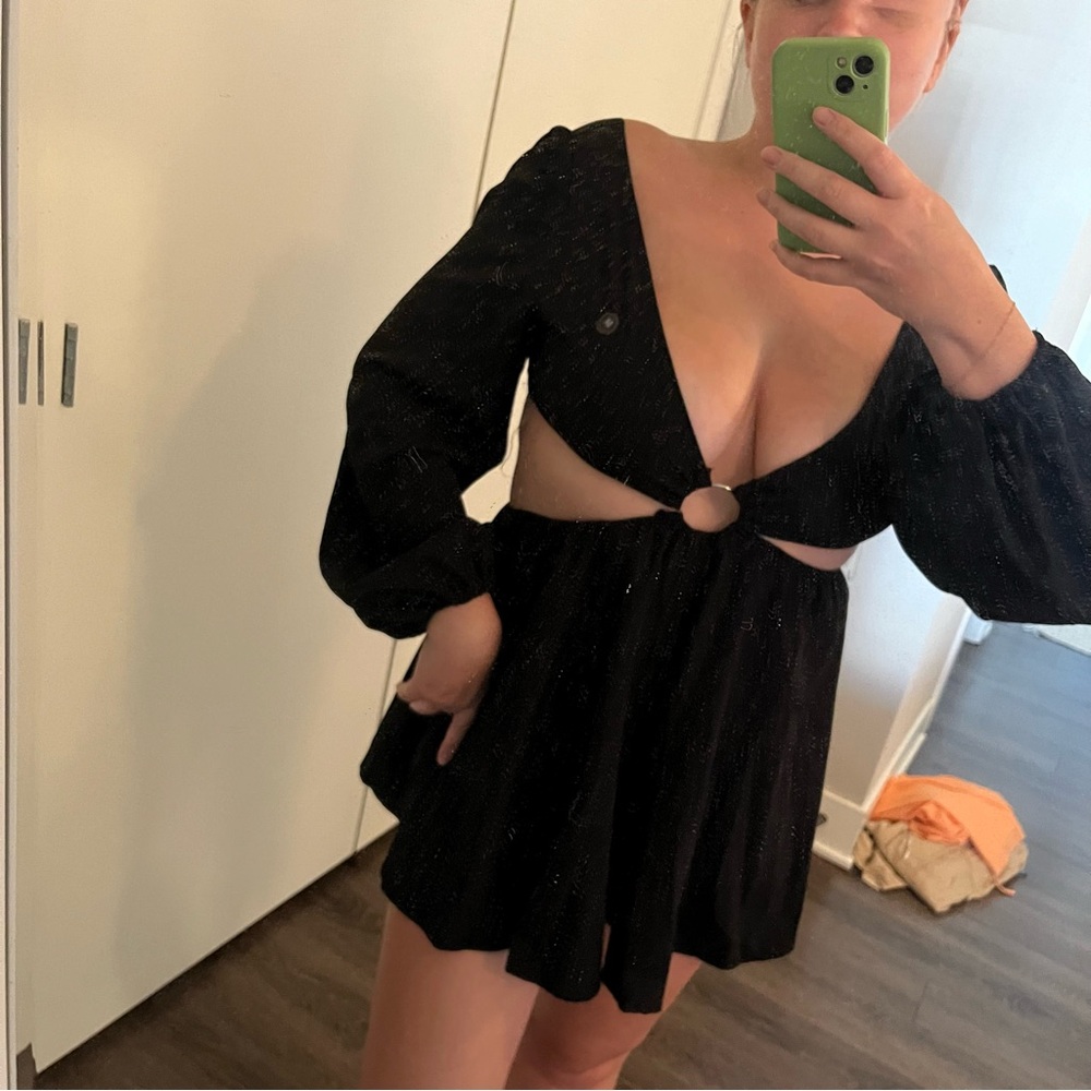 NWT black long sleeve dress